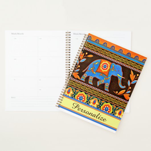 Persoonlijke inheemse olifant planner (Display)