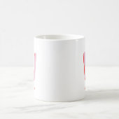 Persoonlijke Initiaal | Aangepaste Naam Monogram Koffiemok (Center)
