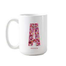 Persoonlijke Initiaal | Bloemletter A Monogram