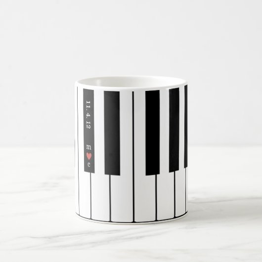 Persoonlijke Initiaal koppels Piano-Mok Koffiemok (Center)