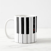 Persoonlijke Initiaal koppels Piano-Mok Koffiemok (Links)