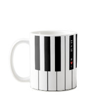 Persoonlijke Initiaal koppels Piano-Mok