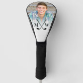 Persoonlijke Initiaal Monogram Foto Driver Golfheadcover (Voorkant)