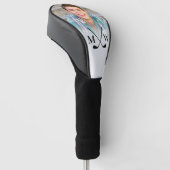 Persoonlijke Initiaal Monogram Foto Driver Golfheadcover (Schuin)