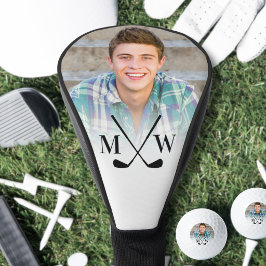 Persoonlijke Initiaal Monogram Foto Driver Golfheadcover