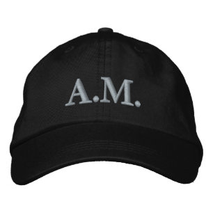 Persoonlijke Initiaal Monogram Luxe Stijl Geborduurde Pet