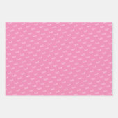 Persoonlijke Initiaal roze liefde Hartelijk Valent Inpakpapier Vel (Voorkant 3)