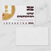 Persoonlijke Initiaal U Coffee Loyalty Card (Voorkant / Achterkant)
