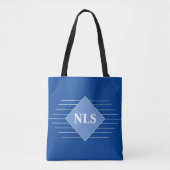 Persoonlijke Initiaal van Ontvanger Boodschappenta Tote Bag (Voorkant)