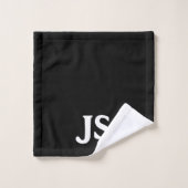 persoonlijke initialen bad handdoek (Wasdoekje)