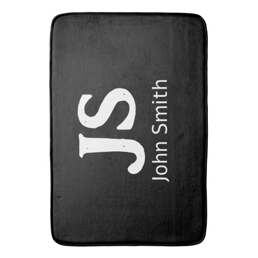  persoonlijke initialen badmat (Voorkant Verticaal)