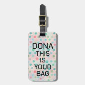 Persoonlijke Initialen Bagage Bag Labels, speciaal Bagagelabel (Voorkant verticaal)