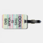 Persoonlijke Initialen Bagage Bag Labels, speciaal Bagagelabel (Achterkant horizontaal)