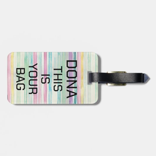 Persoonlijke Initialen Bagage Bag Labels, speciaal Bagagelabel (Achterkant horizontaal)