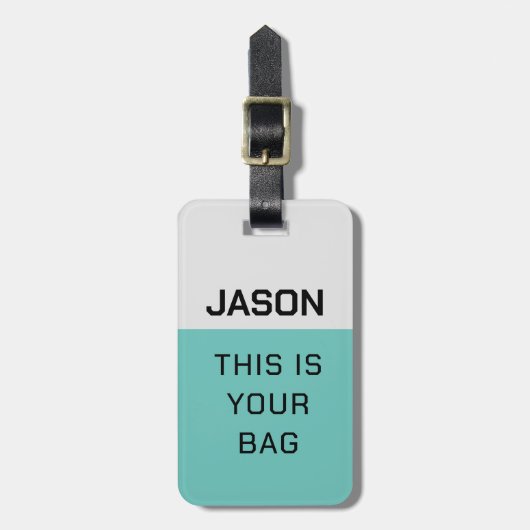 Persoonlijke Initialen Bagage Bag Labels, speciaal Bagagelabel (Voorkant verticaal)