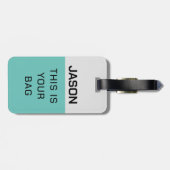 Persoonlijke Initialen Bagage Bag Labels, speciaal Bagagelabel (Achterkant horizontaal)