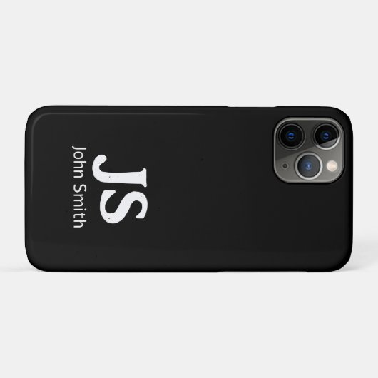 persoonlijke initialen Case-Mate iPhone case (Achterkant (horizontaal))