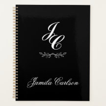 Persoonlijke initialen en naam minimalistisch