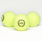 Persoonlijke Initialen Laurel Logo Tennisballen (Multi)