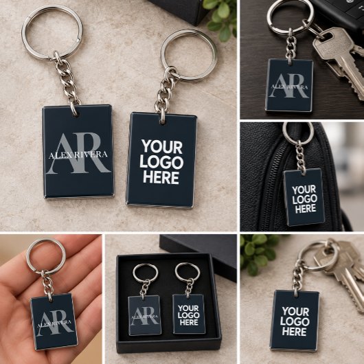 Persoonlijke Initialen & Naam Monogram Sleutelhang Sleutelhanger