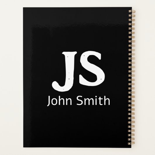  persoonlijke initialen planner (Achterkant)