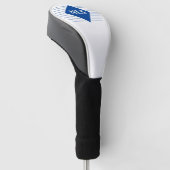 Persoonlijke Initialen van de ontvanger van cadeau Golfheadcover (Schuin)