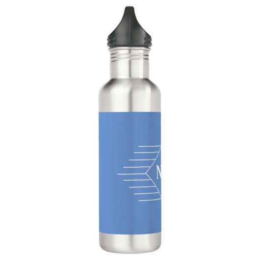 Persoonlijke Initialen van de ontvanger van cadeau Waterfles (Links)
