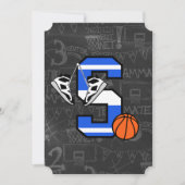 Persoonlijke initiële basketballetter S Kaart (Voorkant)