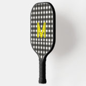 Persoonlijke initiële geruite moderne minimalistis pickleball paddle (Links)