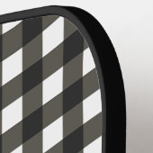 Persoonlijke initiële geruite moderne minimalistis pickleball paddle (Links Detail)