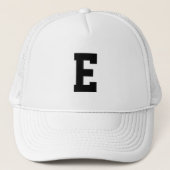 Persoonlijke initiële letter aangepast cadeau voor trucker pet (Voorkant)