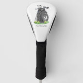 Persoonlijke initiële naam monogram golfheadcover (Voorkant)