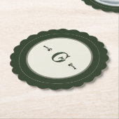 Persoonlijke initiële vintage eend coaster kartonnen onderzetters (Gekanteld)
