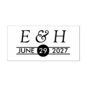 Persoonlijke initiëlen en datum  zelfinktende stempel (Design)