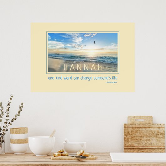 Persoonlijke Inspirerend offertes Poster (Keuken)