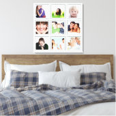 Persoonlijke Instagram-fotocollage Canvas Afdruk (Insitu (Slaapkamer))