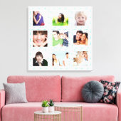 Persoonlijke Instagram-fotocollage Canvas Afdruk (Insitu (Woonkamer))