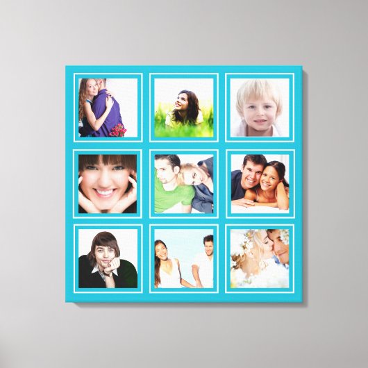 Persoonlijke Instagram-fotocollage Canvas Afdruk (Voorkant)