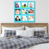 Persoonlijke Instagram-fotocollage Canvas Afdruk (Insitu (Slaapkamer))