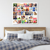 Persoonlijke Instagram-fotocollage Canvas Afdruk (Insitu (Slaapkamer))