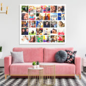 Persoonlijke Instagram-fotocollage Canvas Afdruk (Insitu (Woonkamer))