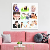 Persoonlijke Instagram-fotocollage Canvas Afdruk (Insitu (Woonkamer))