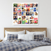 Persoonlijke Instagram-fotocollage Canvas Afdruk (Insitu (Slaapkamer))