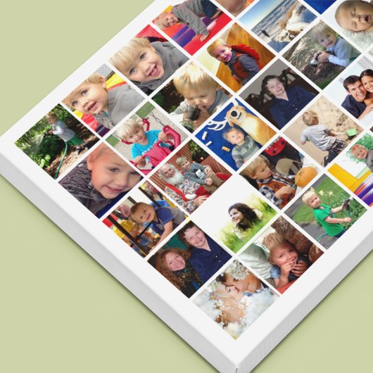 Persoonlijke Instagram-fotocollage Canvas Afdruk