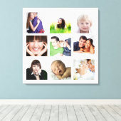 Persoonlijke Instagram-fotocollage Canvas Afdruk (Insitu (Houten vloer))