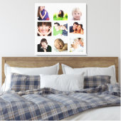 Persoonlijke Instagram-fotocollage Canvas Afdruk (Insitu (Slaapkamer))