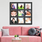 Persoonlijke Instagram-fotocollage Canvas Afdruk (Insitu (Woonkamer))