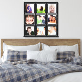 Persoonlijke Instagram-fotocollage Canvas Afdruk (Insitu (Slaapkamer))