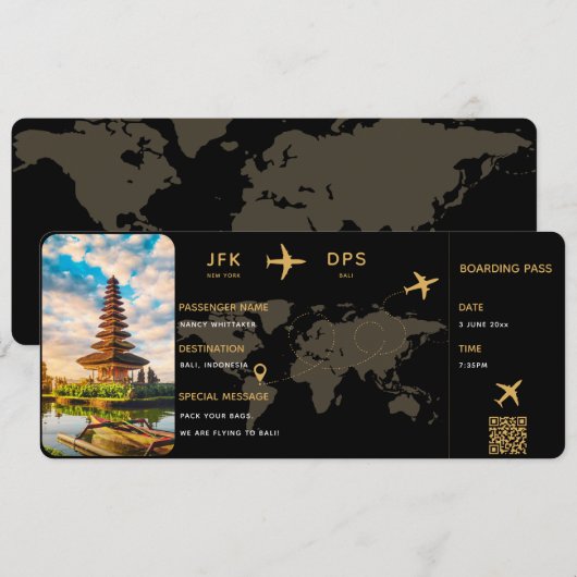 Persoonlijke instapkaart sjabloon (Voorkant / Achterkant)