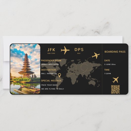 Persoonlijke instapkaart sjabloon (Voorkant)